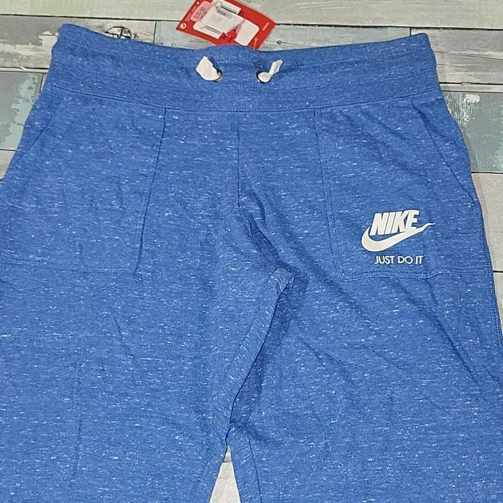 Girls Blue Nike Capris sz Large NWT